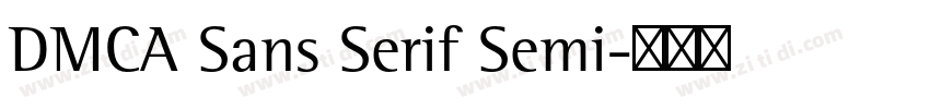 DMCA Sans Serif Semi字体转换